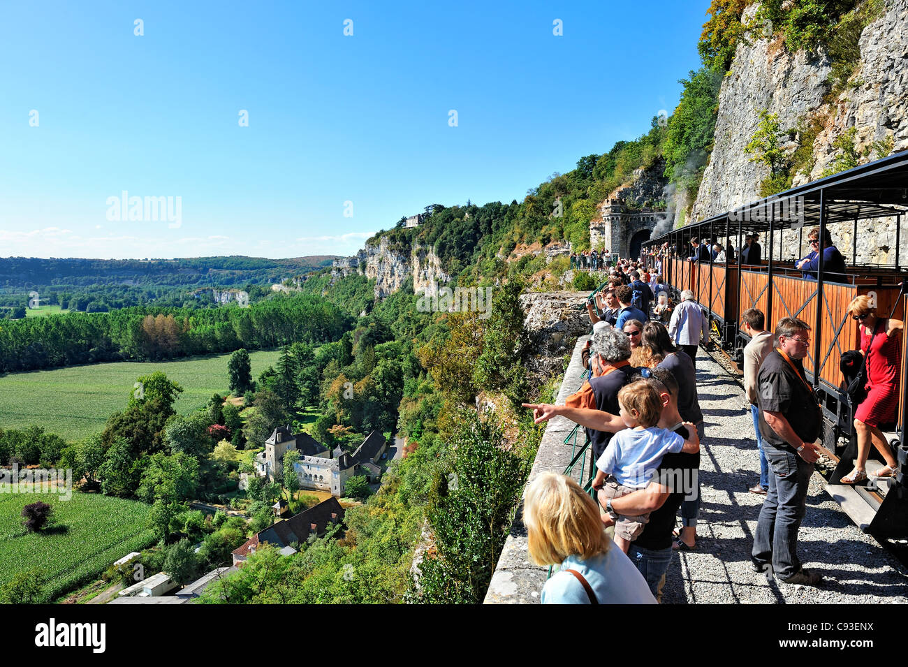 Historische Eisenbahn: Le Truffadou, Frankreich. Stockfoto