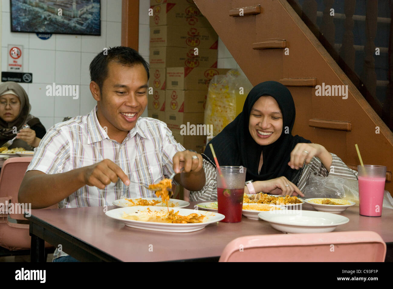 Little India: Zam Zam Diners North Bridge Road. Stockfoto