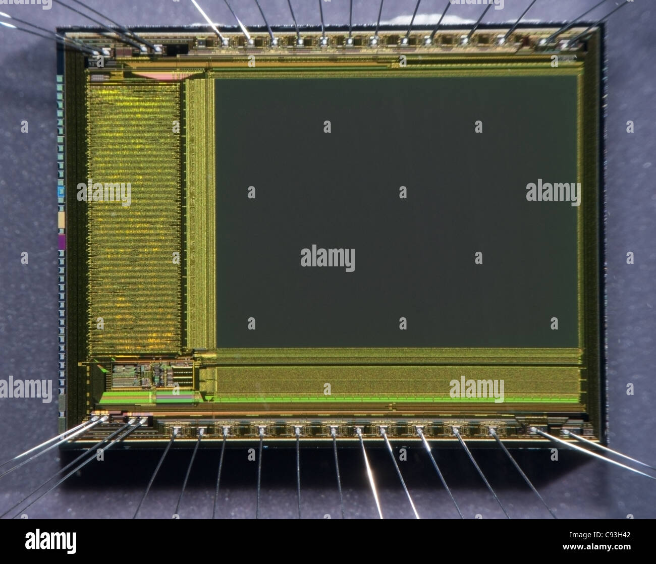 Makro der CMOS-chip Stockfoto