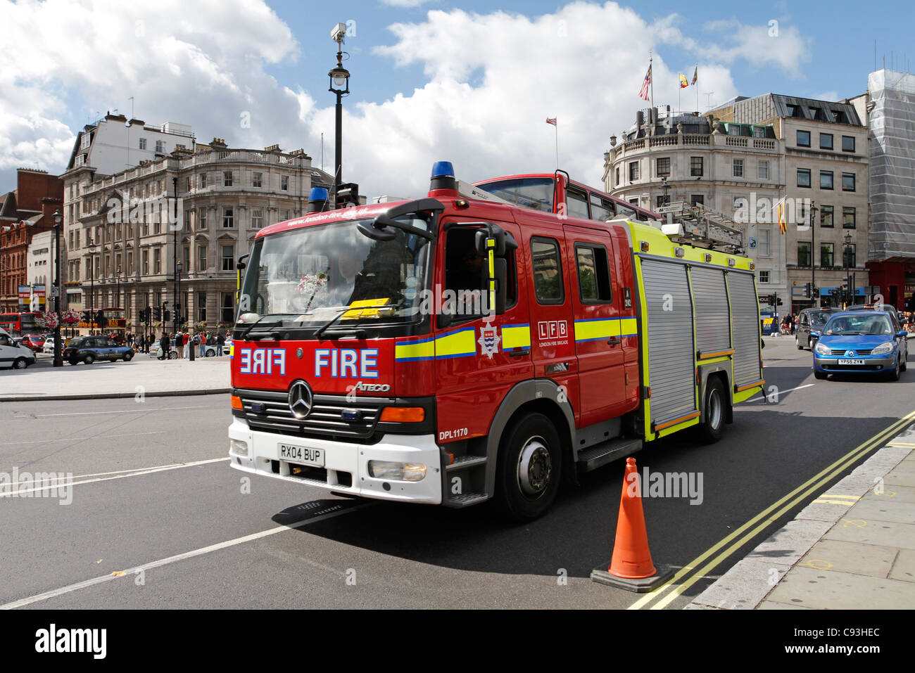 London Feuerwehr - London, England. Stockfoto