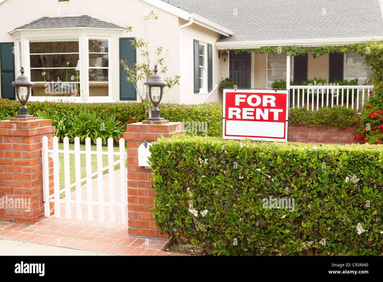 Haus zur Miete Stockfoto Haus zur Miete Stockfoto