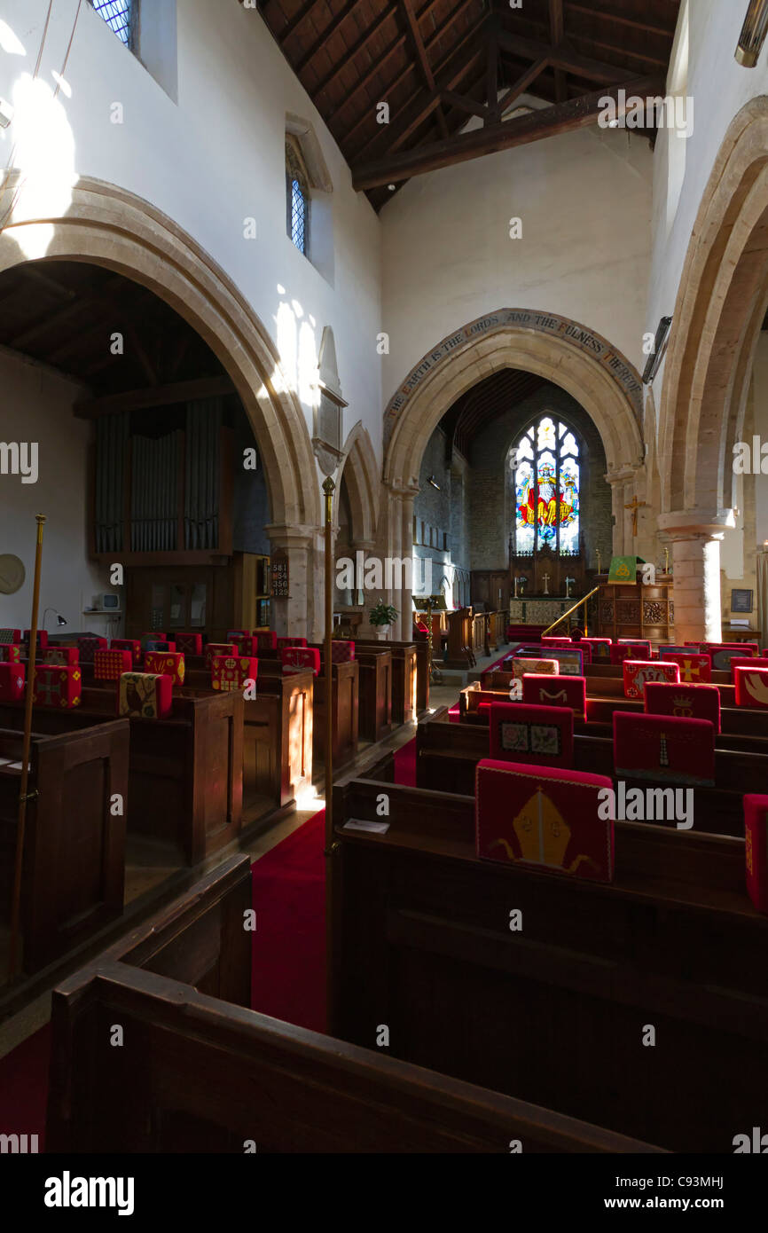 St Botolph Kirche, Helpston, Cambridgeshire, Großbritannien. Stockfoto