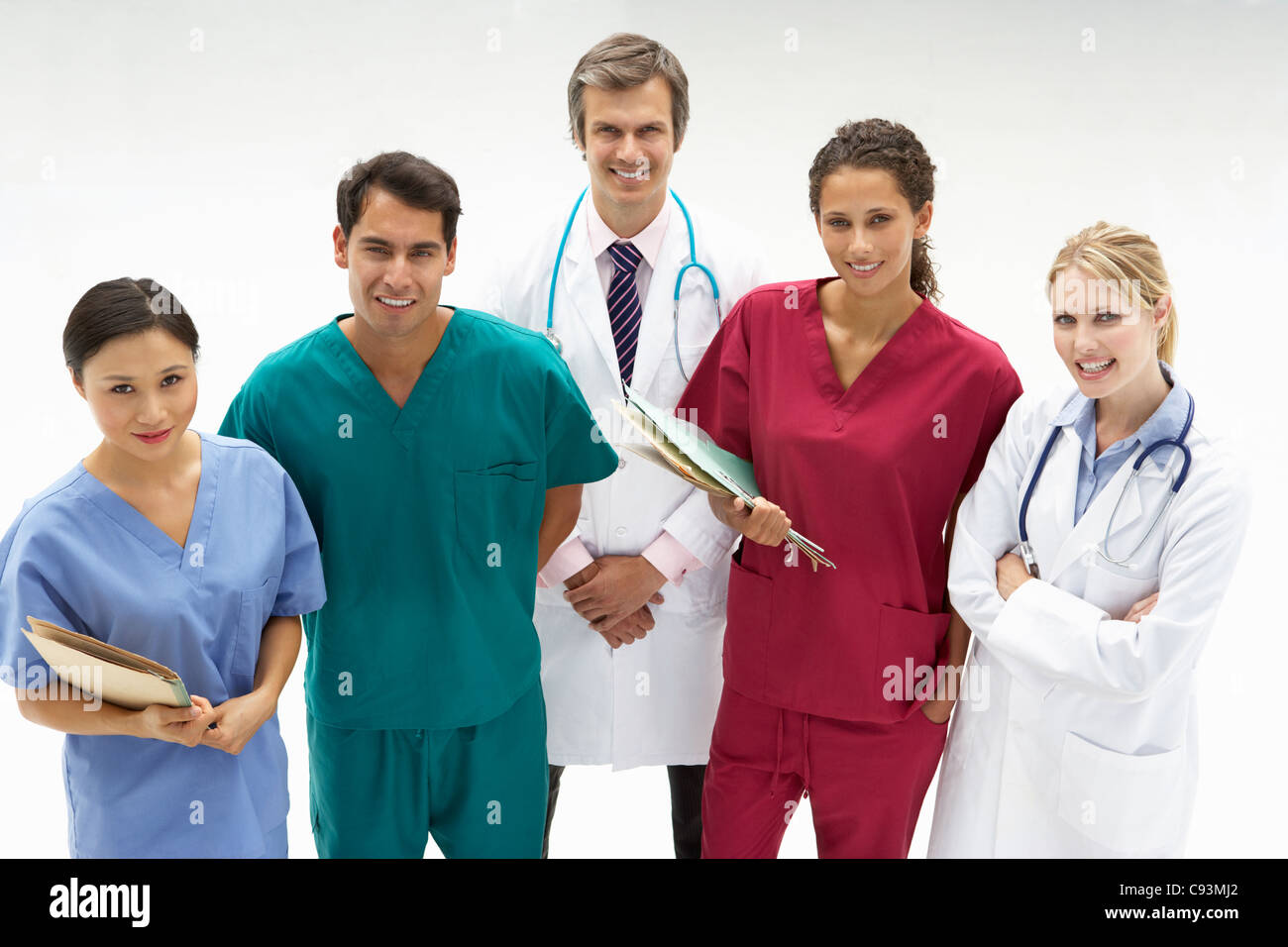 Gruppe von Medizinern Stockfoto