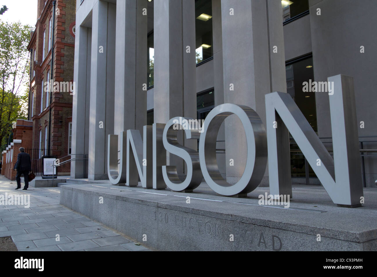 UNISON EU-Hauptquartier, 130 Euston Road, London Stockfoto