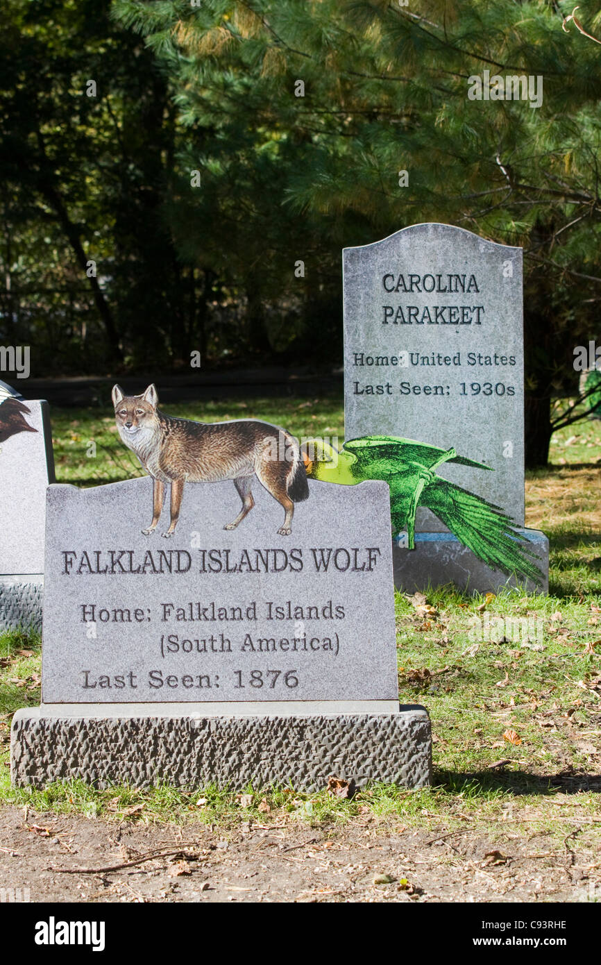 Willkommen bei den ausgestorbenen Friedhof in Amerika Stockfoto