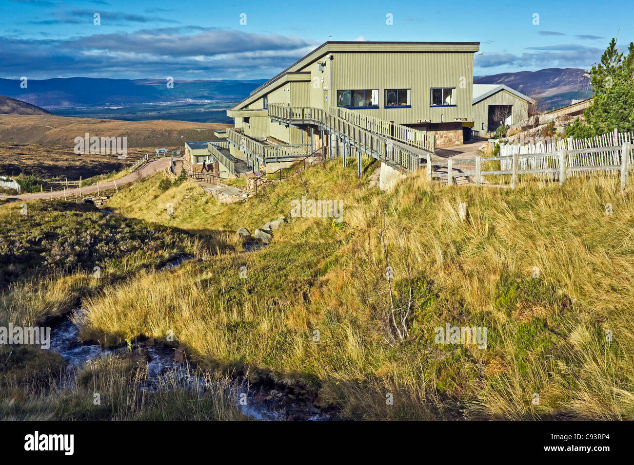 Die Cairngorm Mountain Standseilbahn Installation auf Cairn Gorm in Schottland Cairngorm National Park Stockfoto