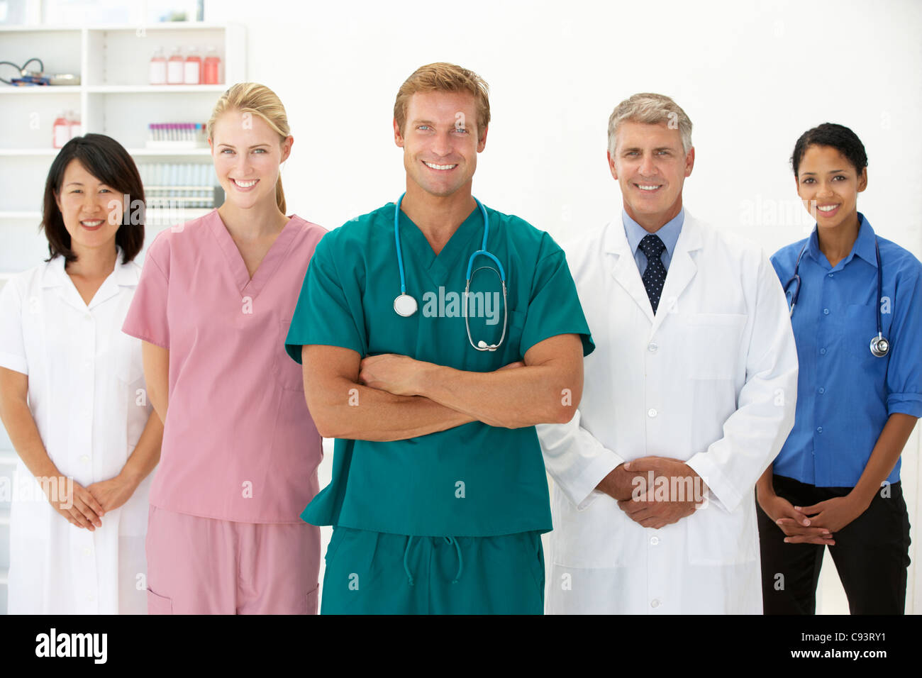 Porträt von medizinischem Fachpersonal Stockfoto