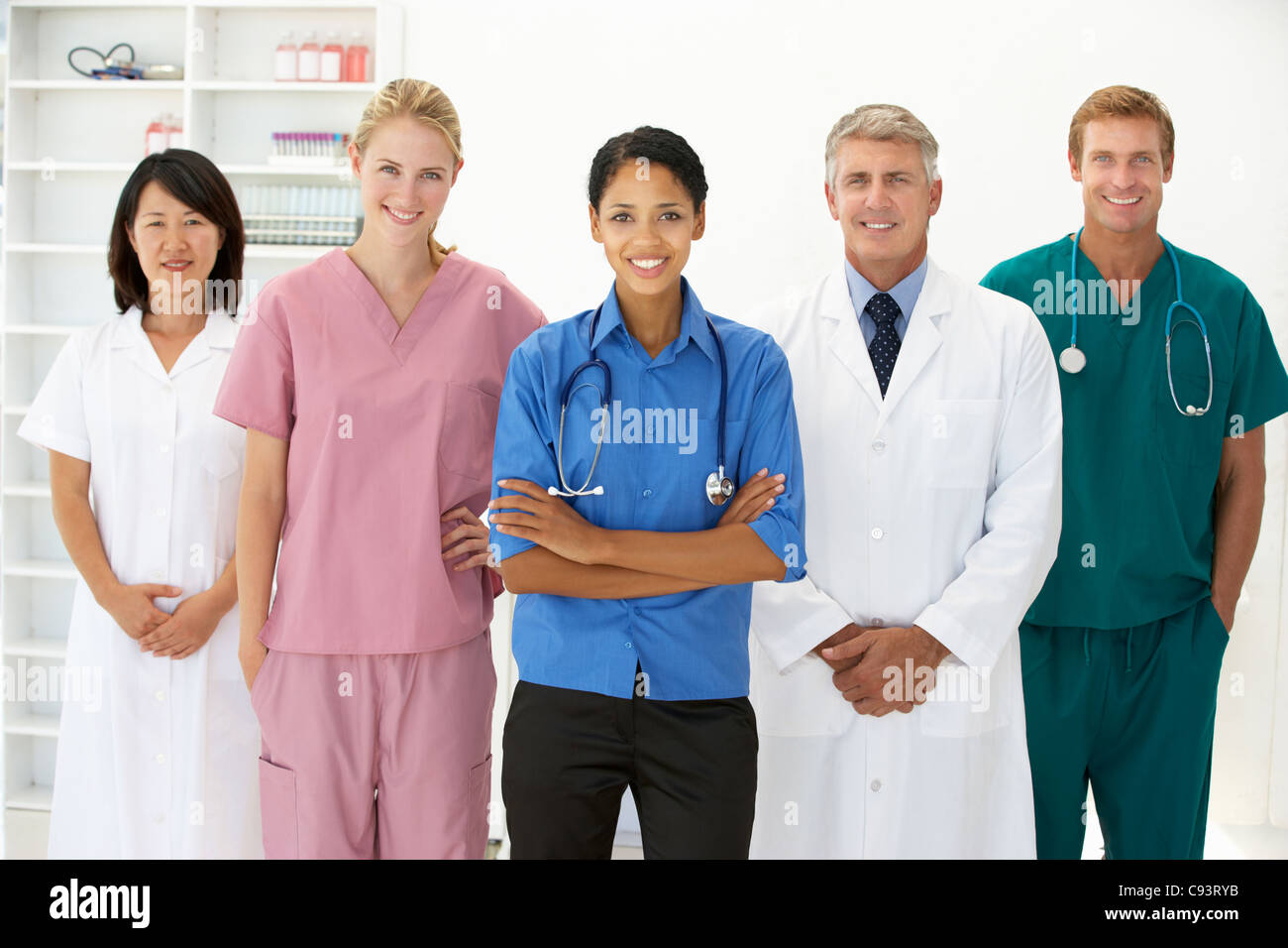 Porträt von medizinischem Fachpersonal Stockfoto