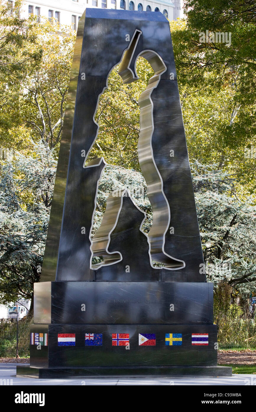 Korea-Krieg-Denkmal in Battery Park New York City The Universal Soldier Stockfoto