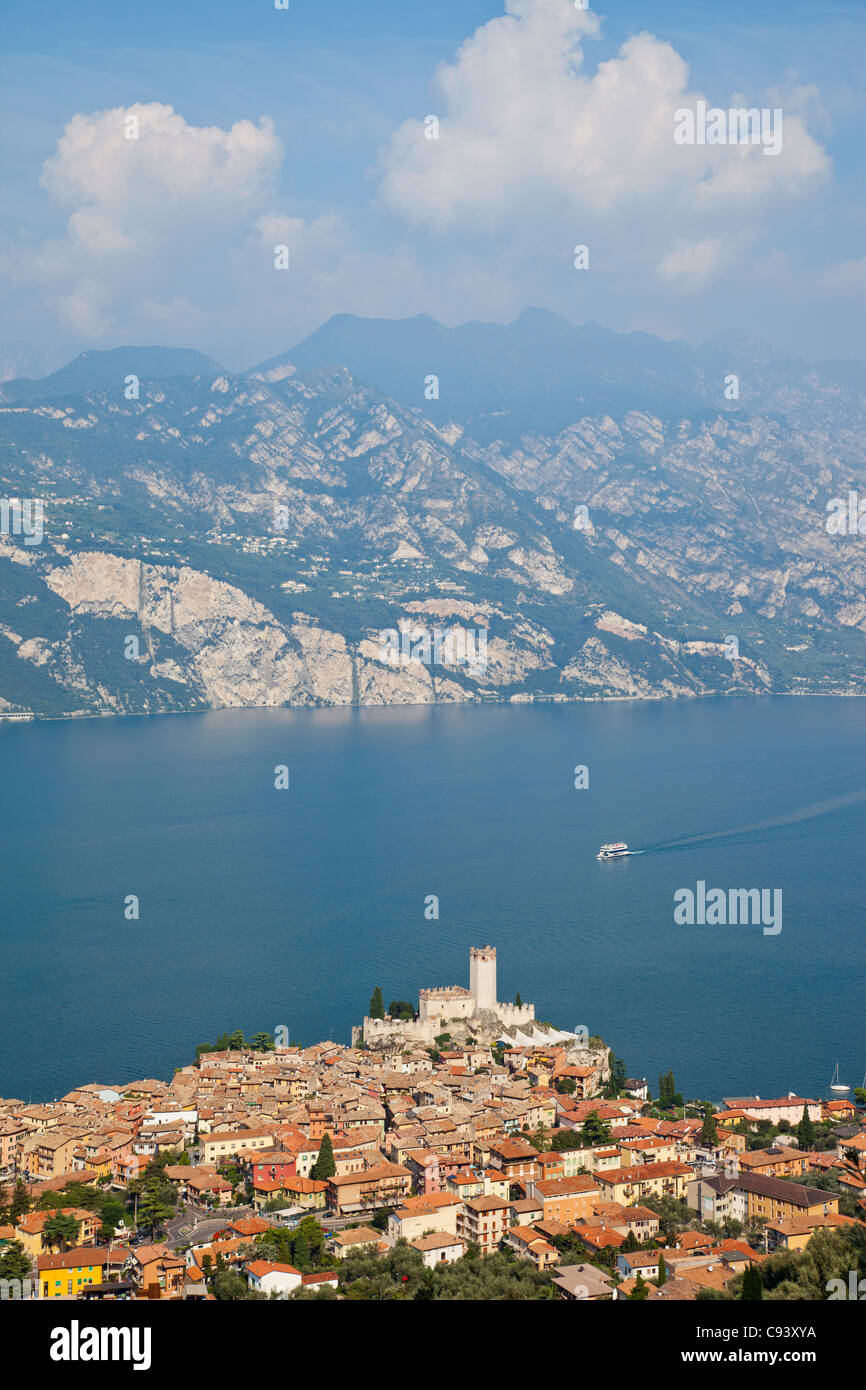 Italien, Venetien, Gardasee, Malcesine Stockfoto