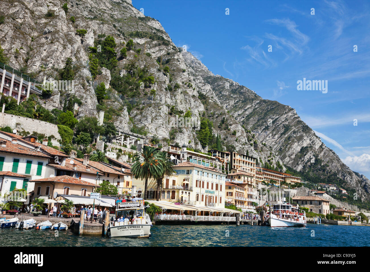 Italien, Lombardei, Gardasee, Limone Stockfoto