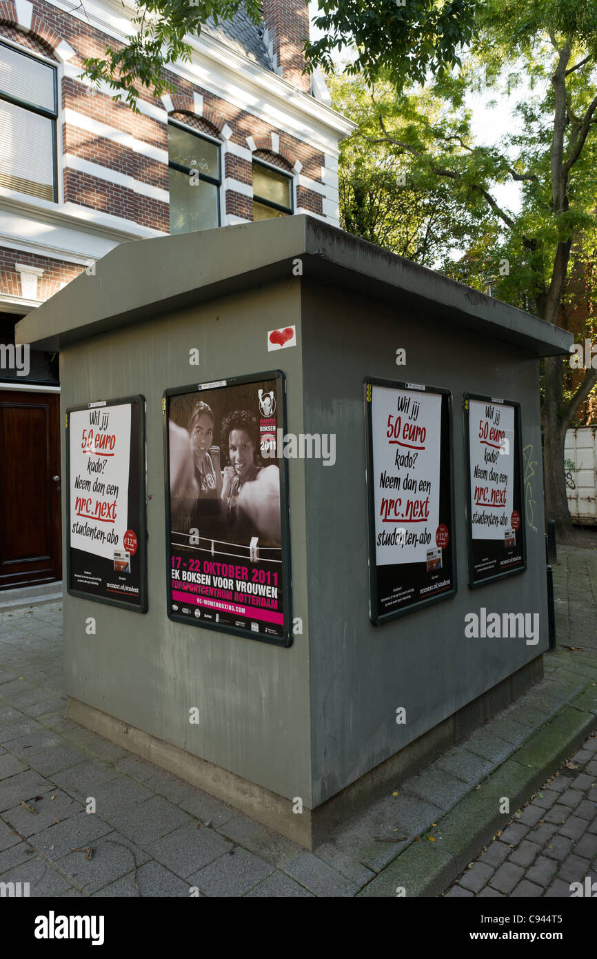 Strom Netz Verteilerstation in Rotterdam, Niederlande. Stockfoto