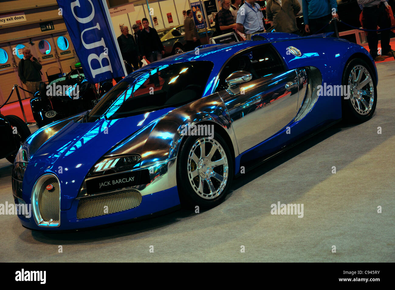 Bugatti Veyron - der Footman James Classic Motor Show, Birmingham NEC Stockfoto