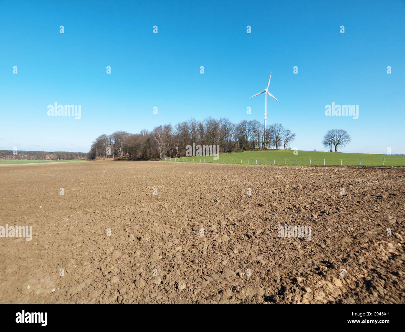 Wind-Turbine-Energie Stockfoto