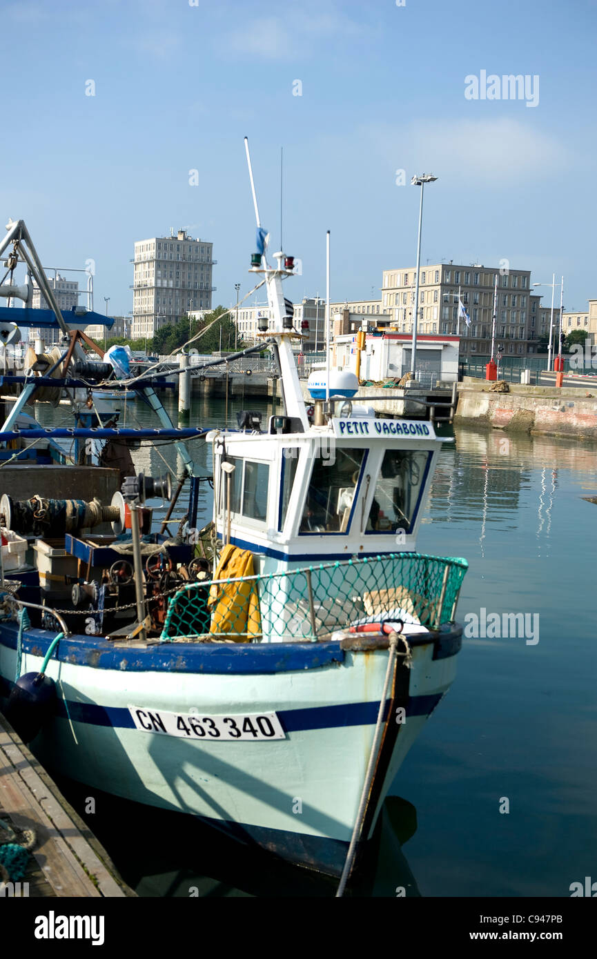 Bassin De La Manche, Fischerhafen von Le Havre, Hafenstadt und UNESCO-Welterbe auf der Seine-Mündung in der Normandie, Frankreich Stockfoto
