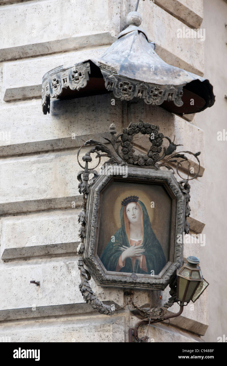 Barockmalerei von Mary. Rom. Italien Stockfoto