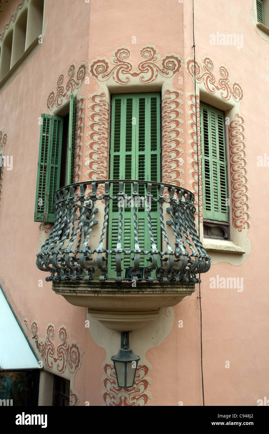 Die Gaudi House Museum, Park Güell, Barcelona, Spanien Stockfoto