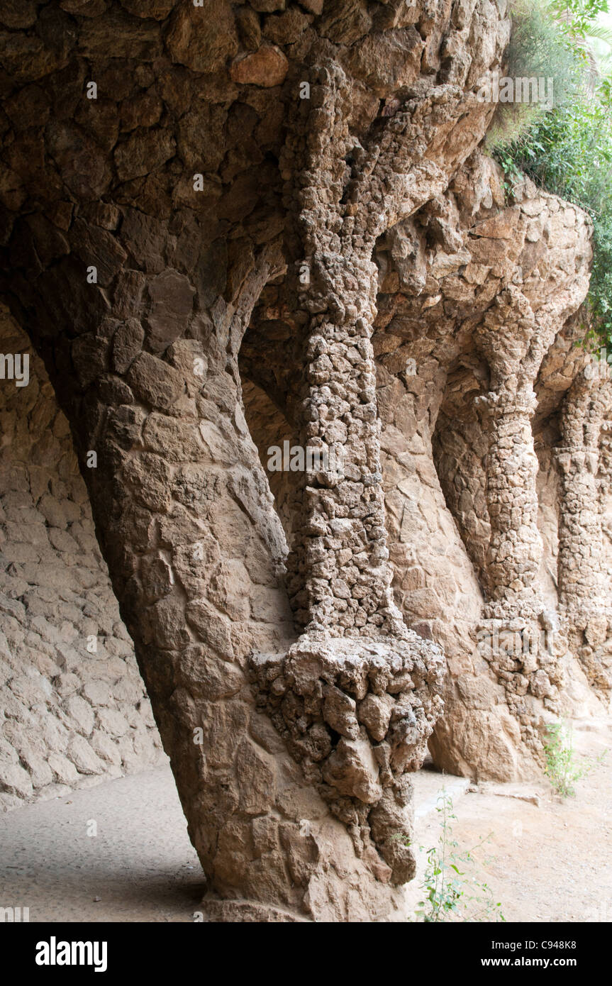 Park Güell, Barcelona, Spanien Stockfoto