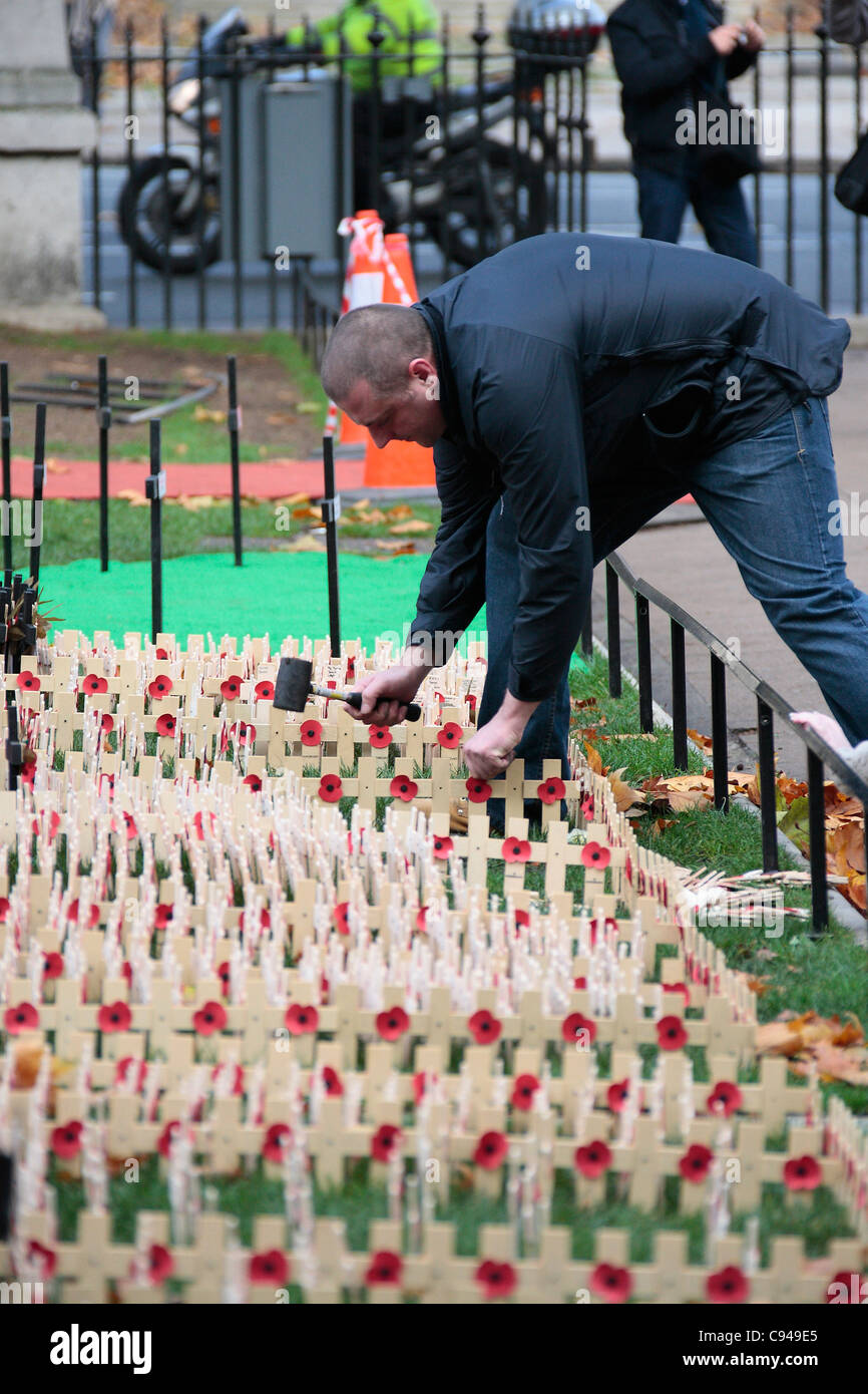 Bereich der Erinnerung in der Westminster Abbey Stockfoto