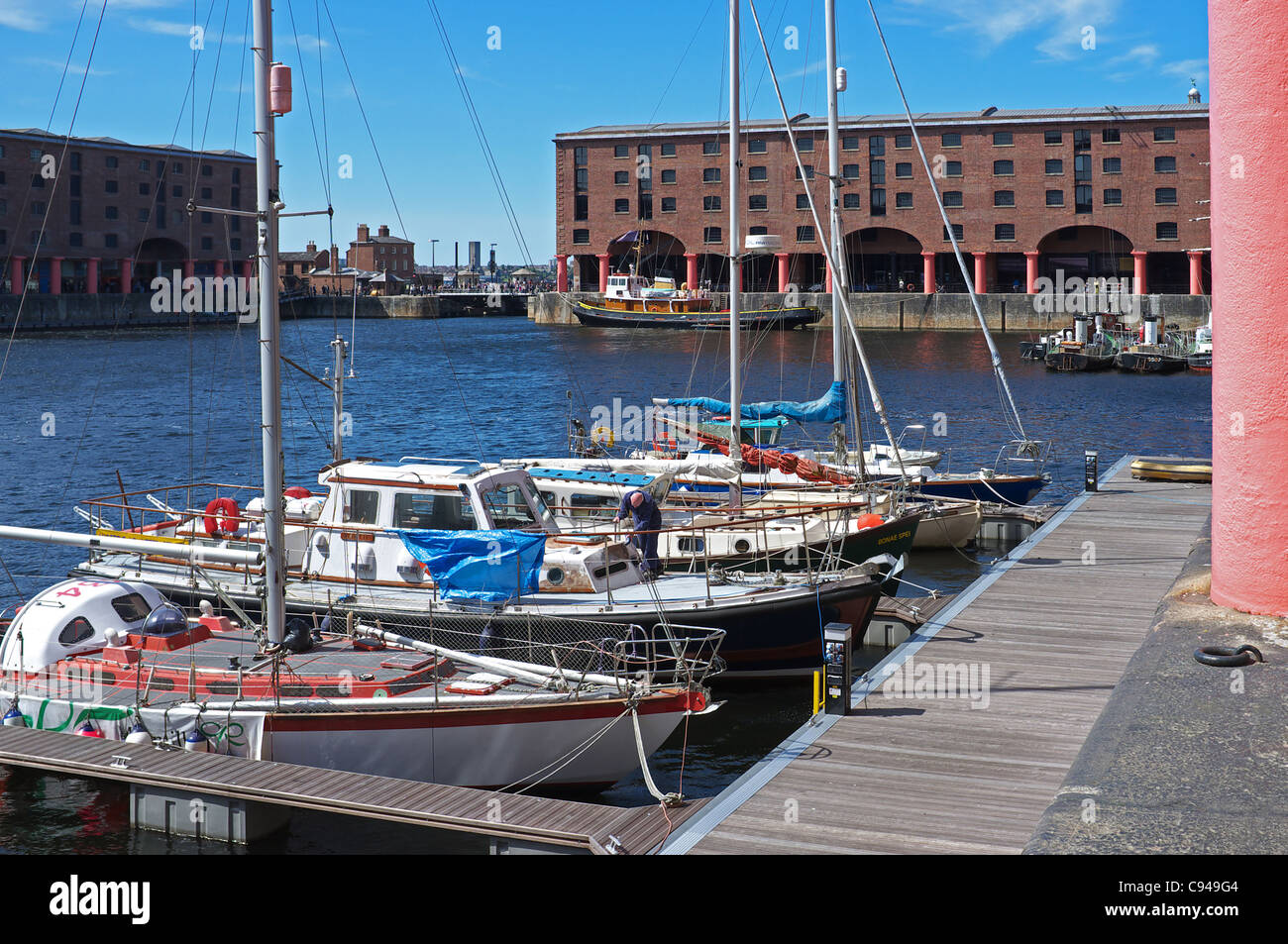 Albert Docks, Liverpool, England, Vereinigtes Königreich, Großbritannien. Als Weltkulturerbe gelistet Stockfoto