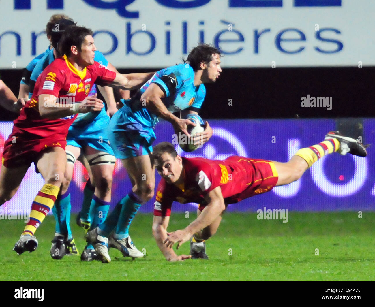 Amiln Challenge Cup, Pool 4: USAP - Exeter Chiefs (Perpignan, 11 Nov. 11) Stockfoto