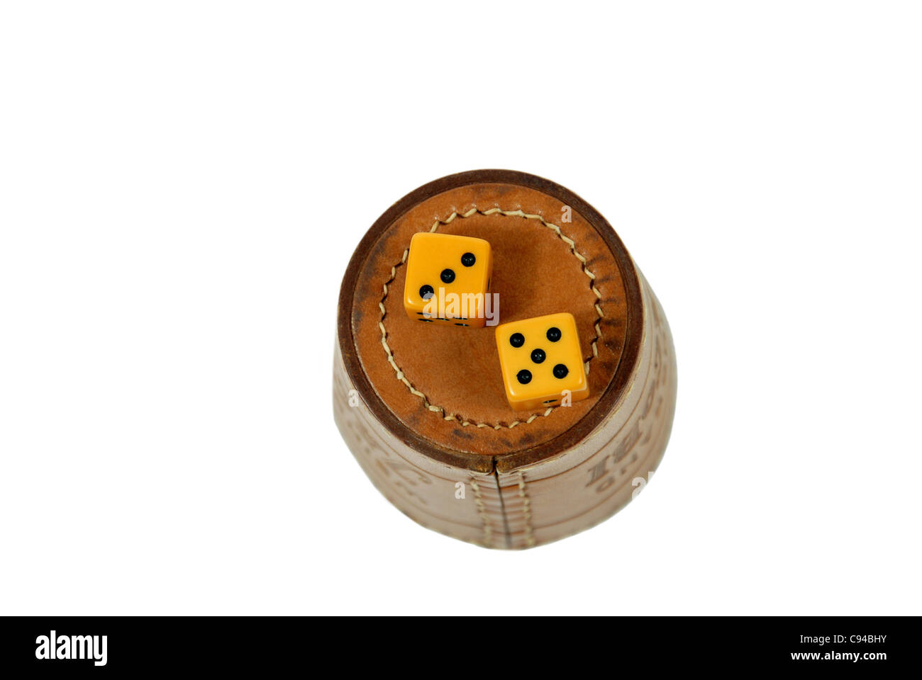 Würfel-Glücksspiel acht Stockfoto