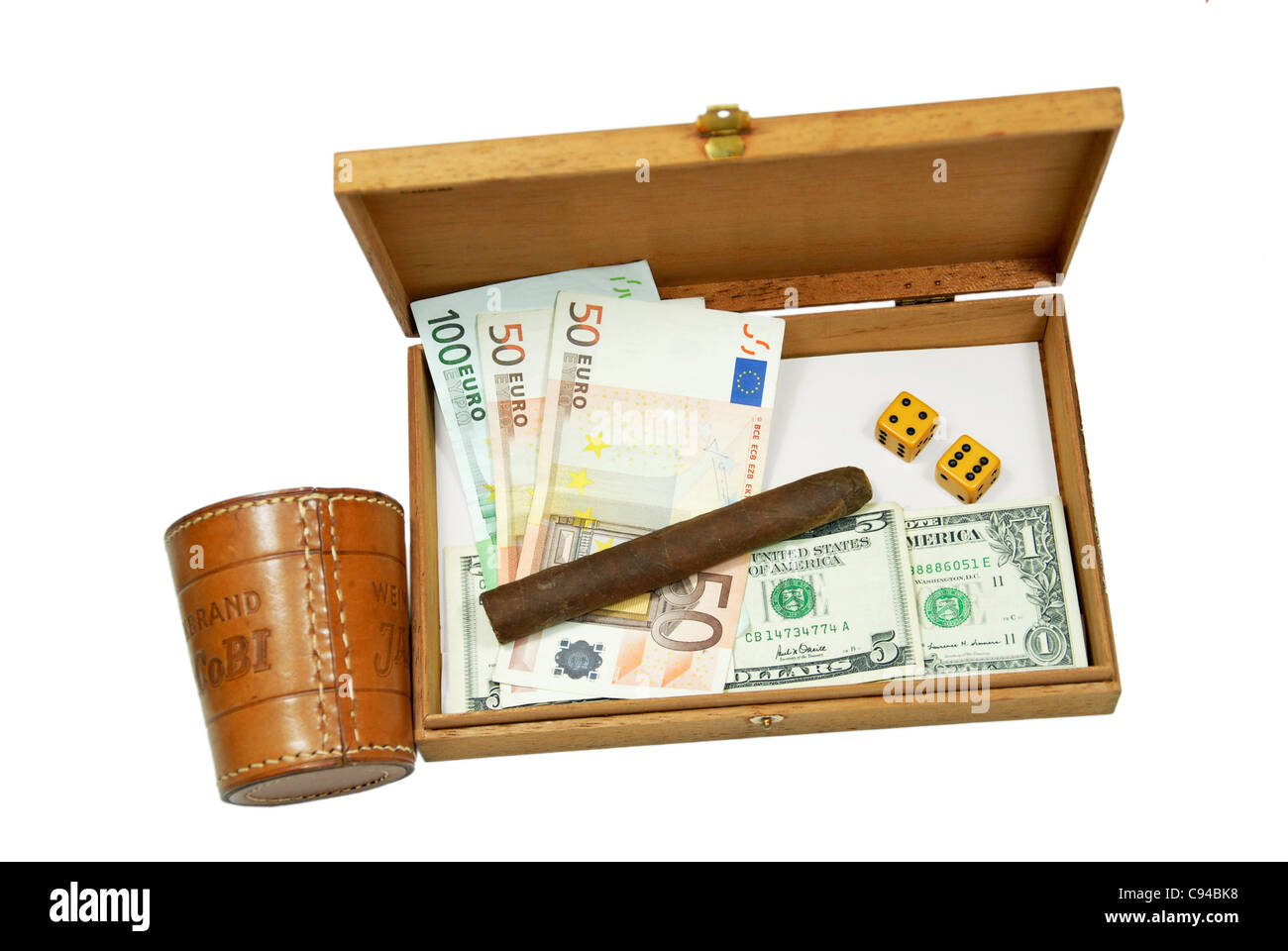 Glücksspiele zehn Stockfoto