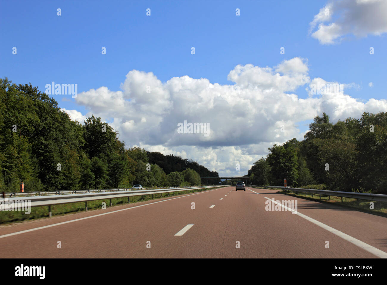 Französische Maut Straße / Autobahn Stockfoto