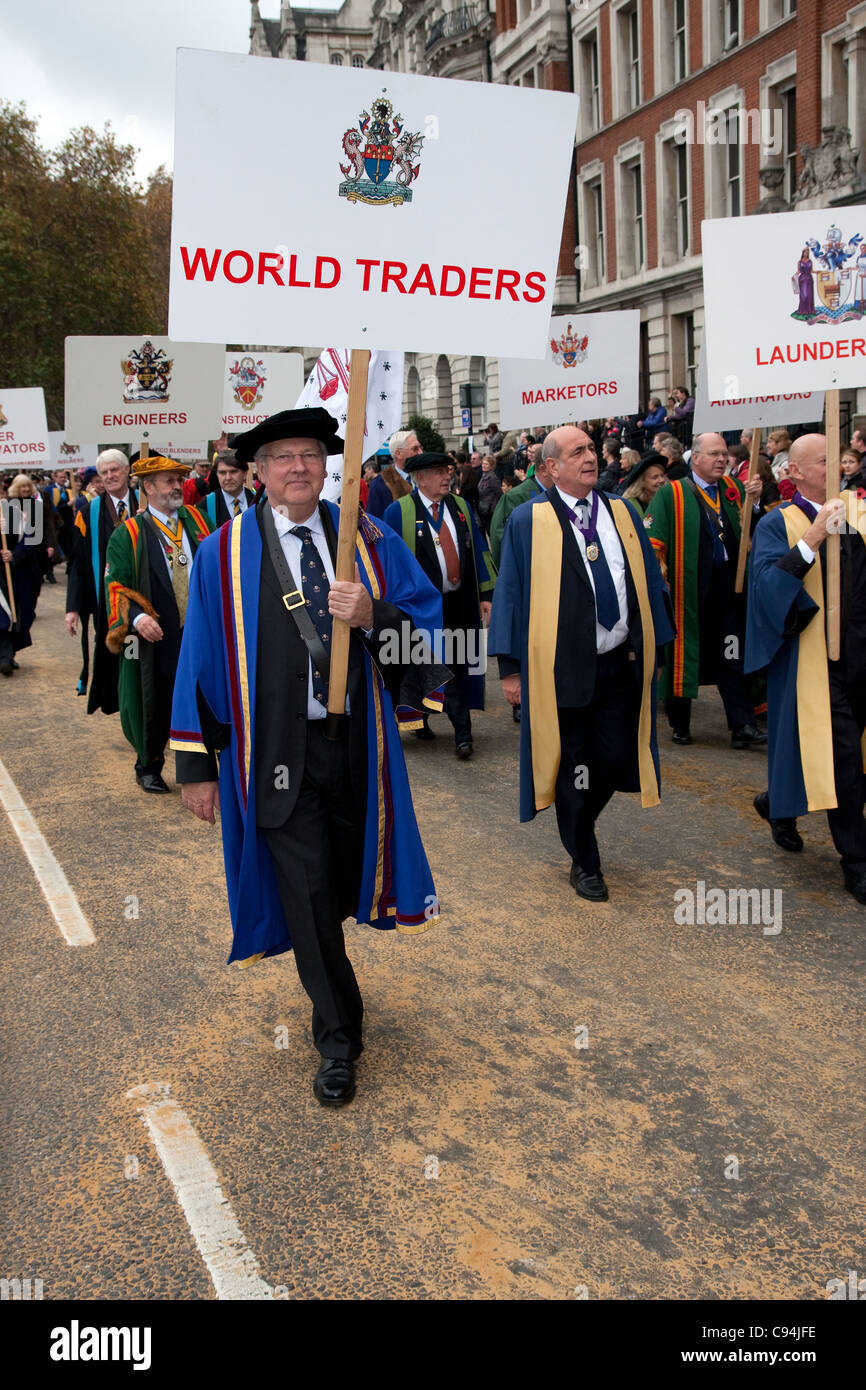 City of London Lord Bürgermeister Bürgermeister Show 12. November 2011 Stockfoto