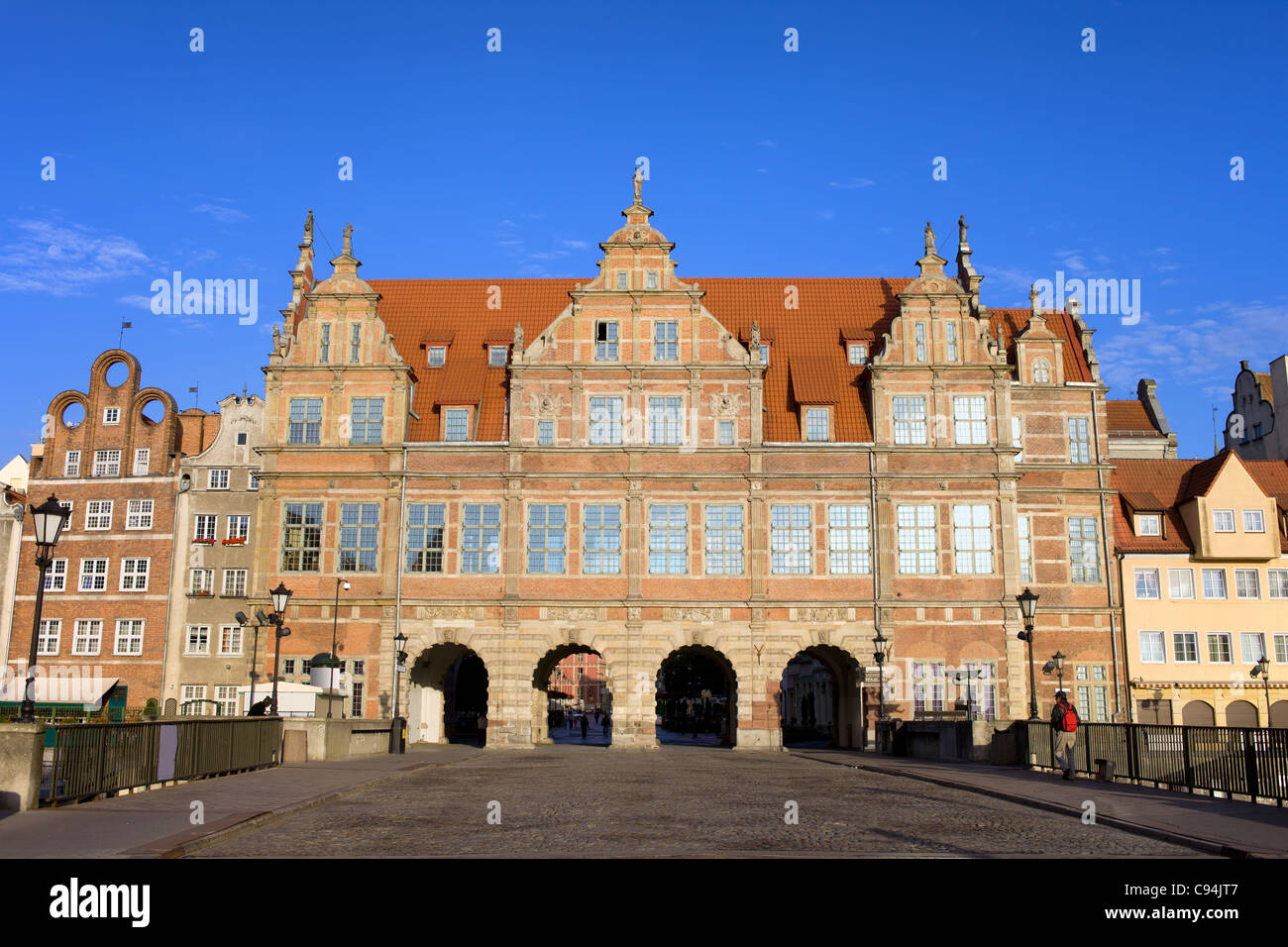 Renaissance Green Gate (Polnisch: Zielona Brama) in der Stadt Danzig, Polen Stockfoto