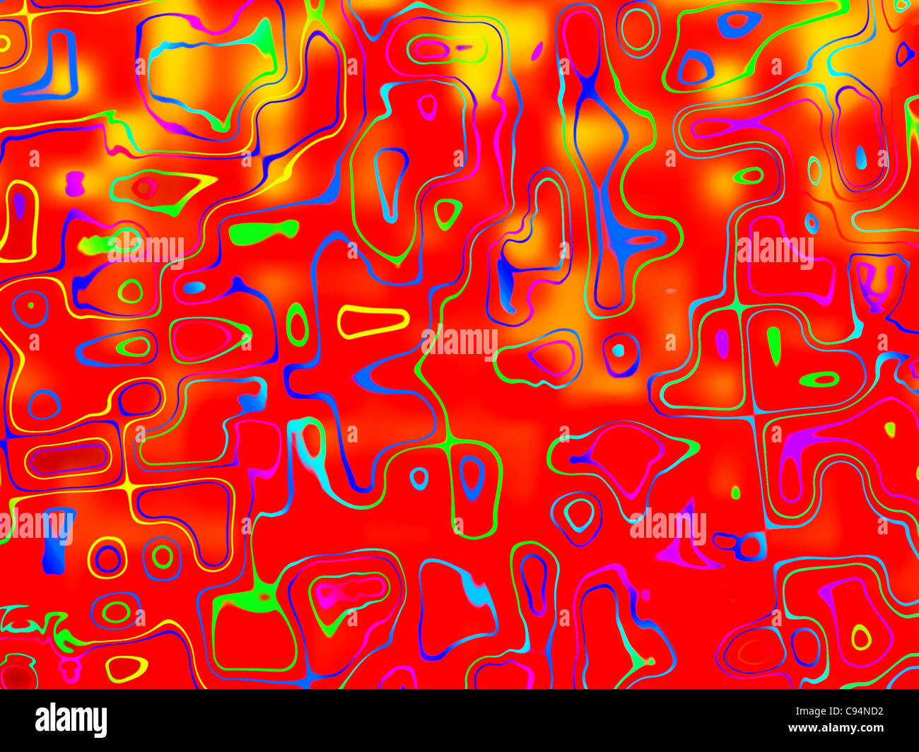Abstrakt rot Muster Hintergrund, Digitaleffekt-Stil Stockfoto