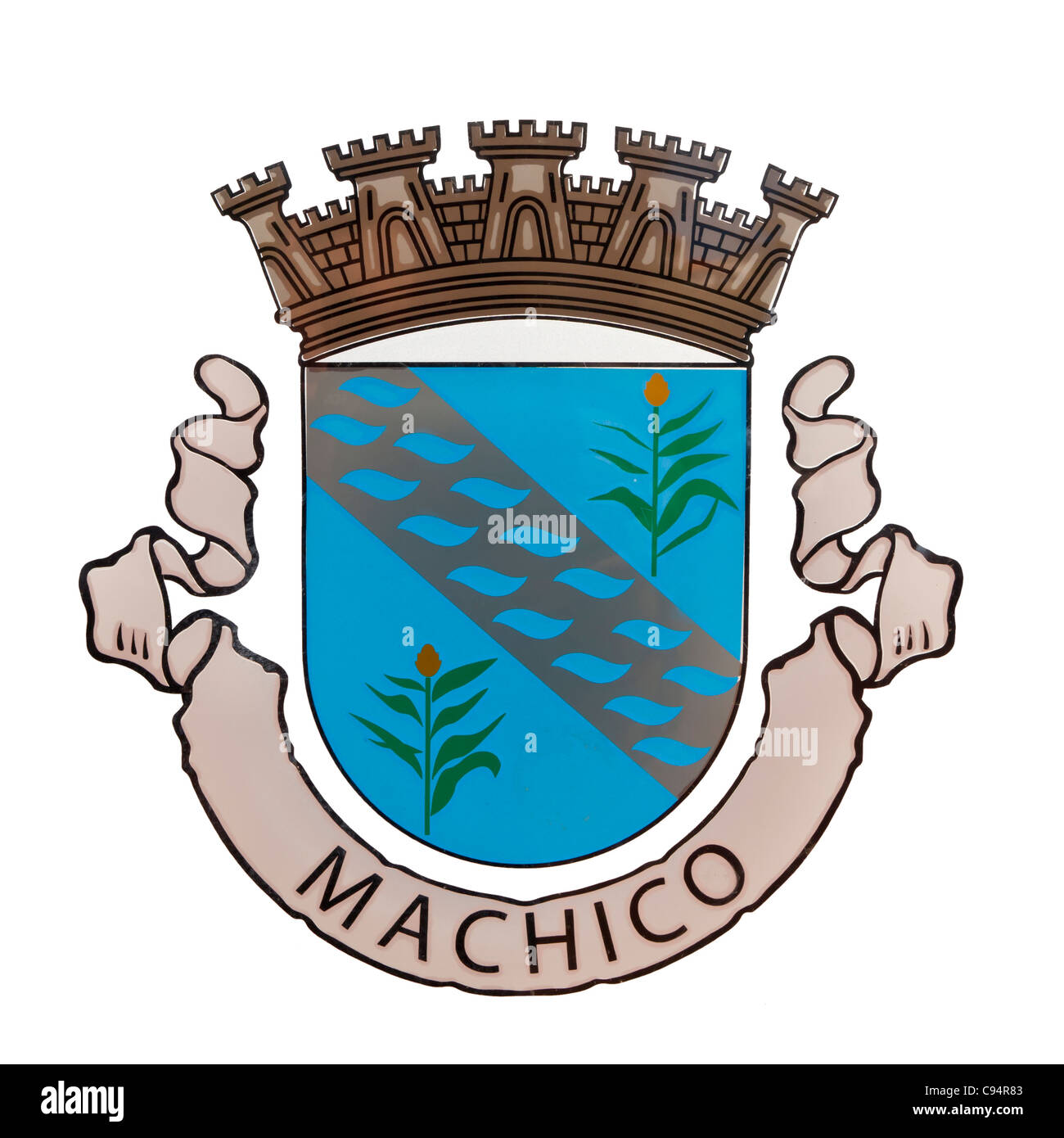 Machico Wappen - Madeira, Portugal, Europa Stockfoto