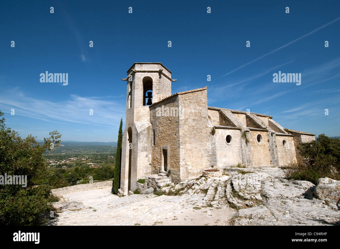 Kirche Notre-Dame ist, Oppede le Vieux, Luberon, Provence, Frankreich Stockfoto