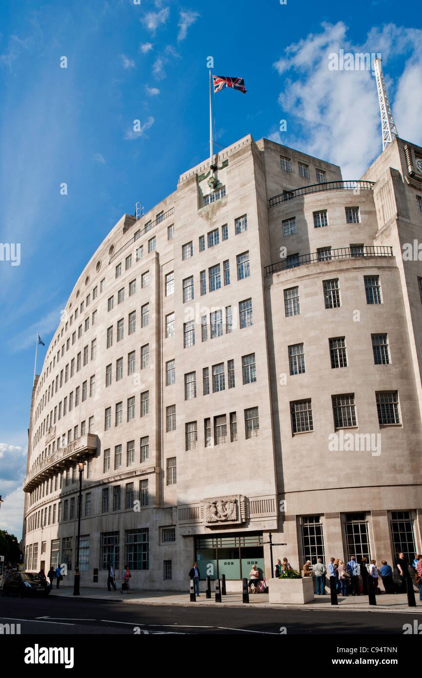 BBC Gebäude auf Langham Place, London, Großbritannien Stockfoto