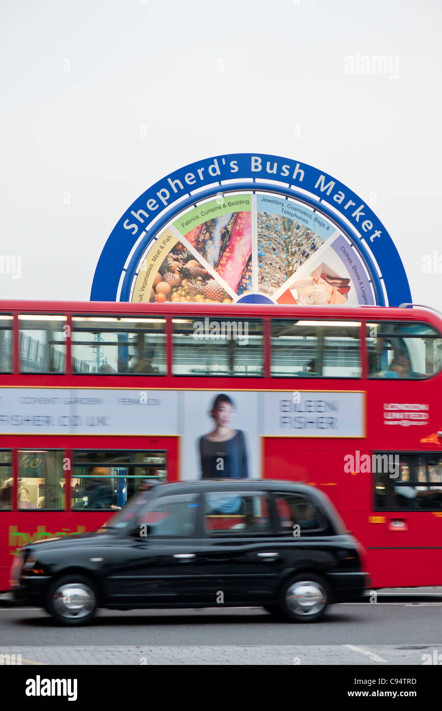 Shepherds Bush Markt, W12, London, Vereinigtes Königreich Stockfoto