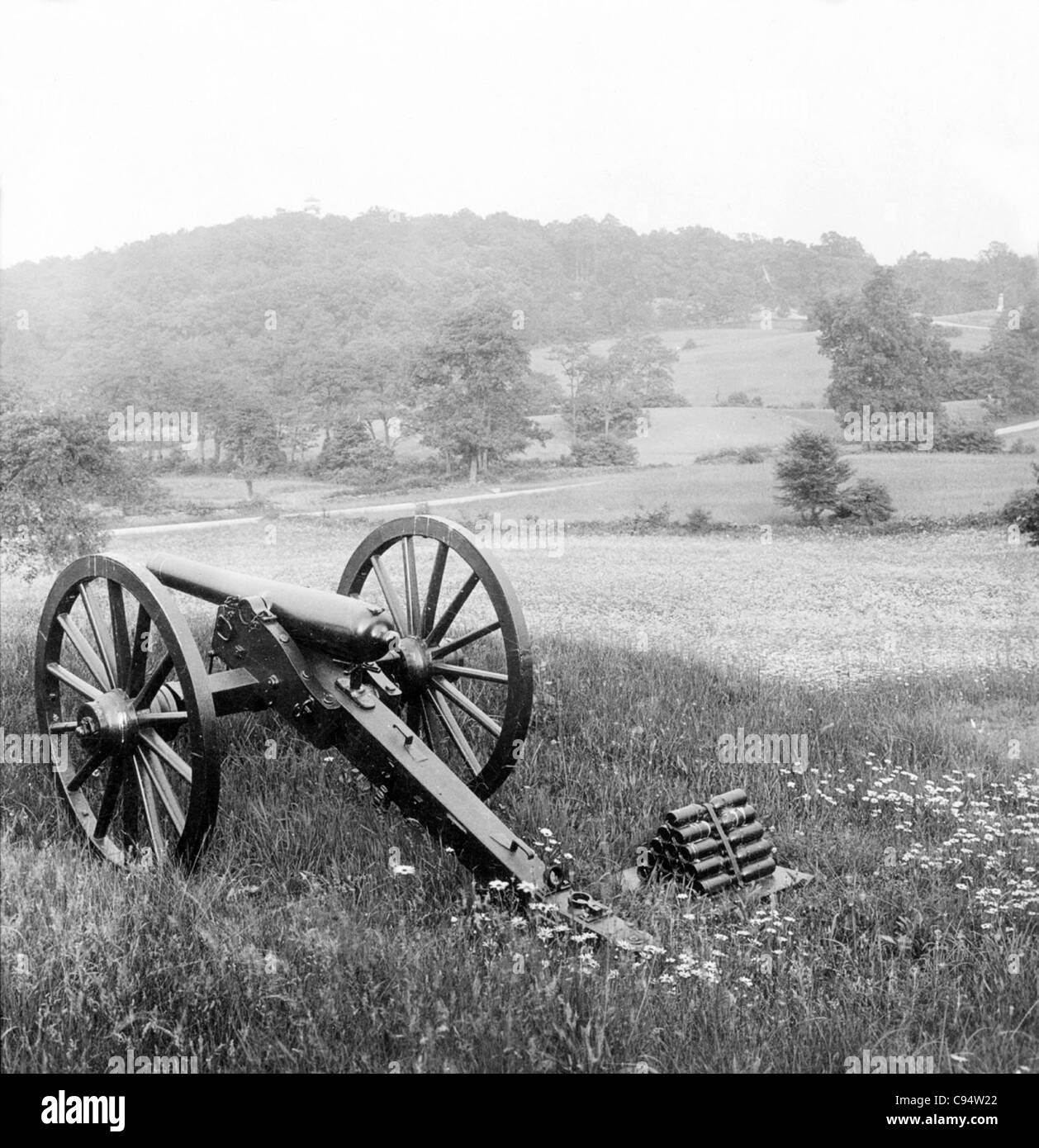 Schlachtfeld von Gettysburg Stockfoto