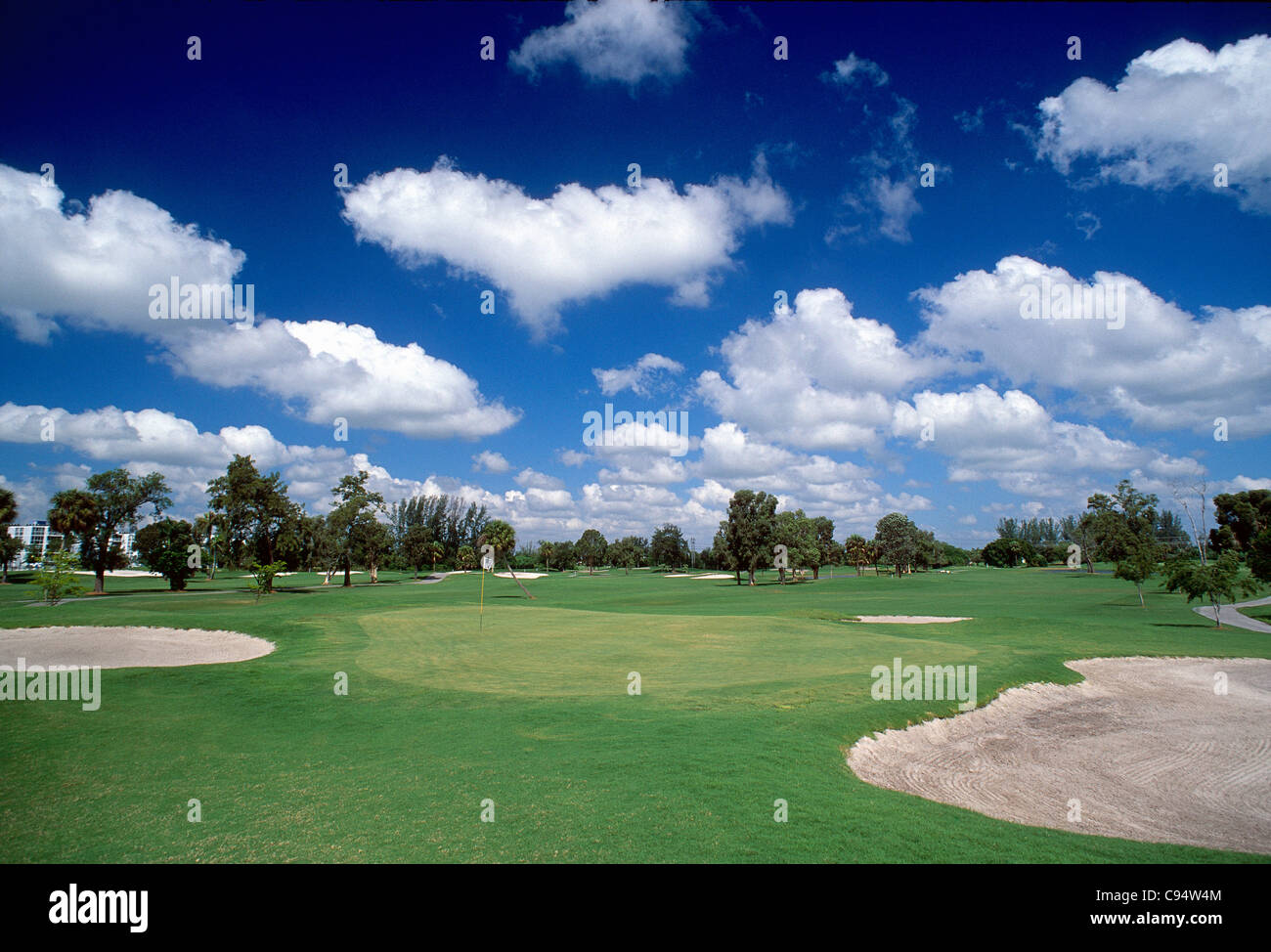 Golfplatz und Putting Green in der Nähe von Boca Raton, Florida, USA Stockfoto