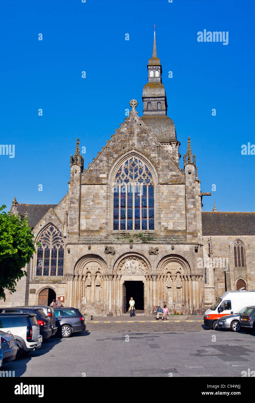 Basilika Saint Saurveur, Dinan, Bretagne. Frankreich; Europa Stockfoto
