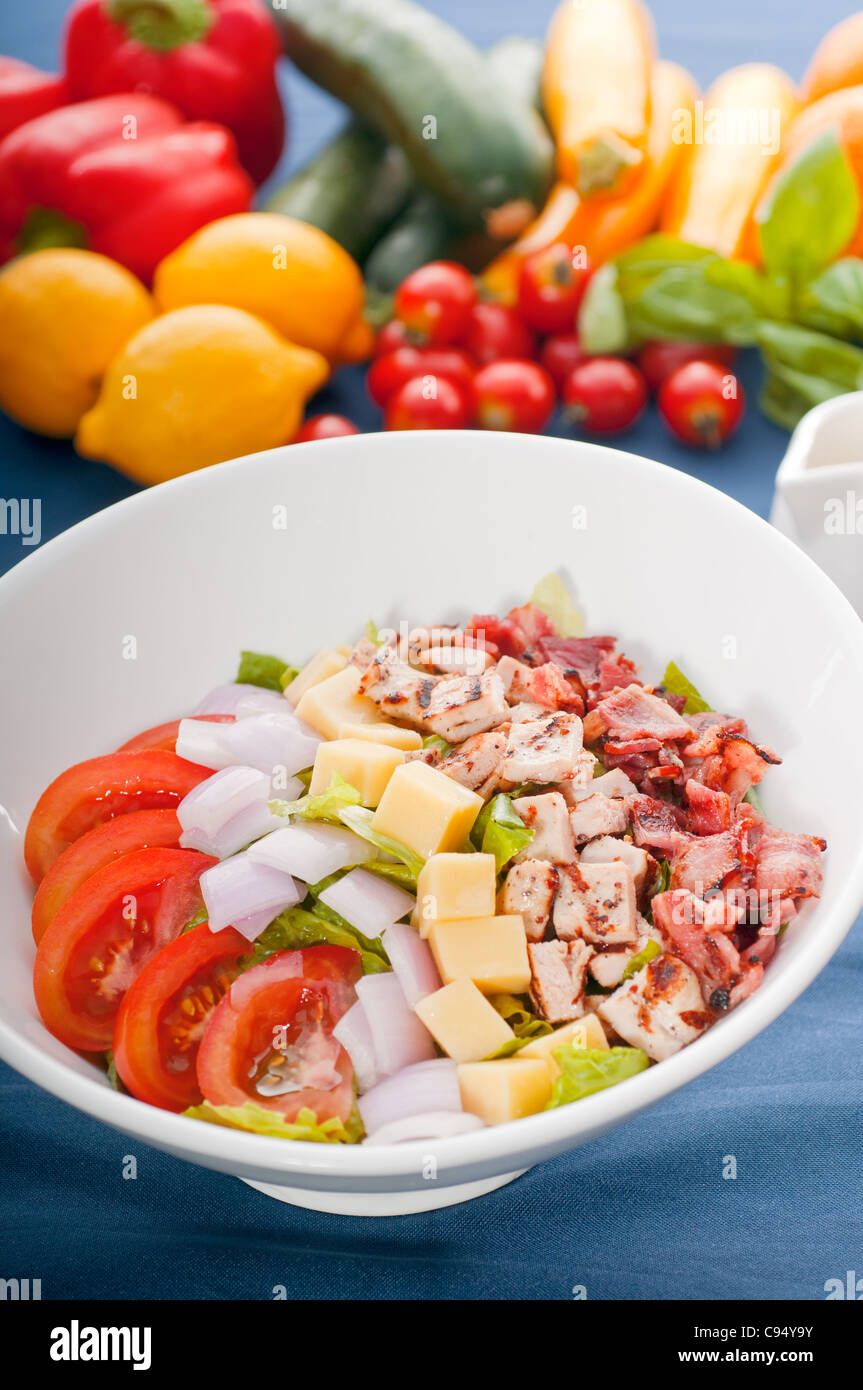 frischen klassischen Caesar Salat, gesunde Mahlzeit mehr DELICIOUS FOOD ON PORTFOLIO Stockfoto