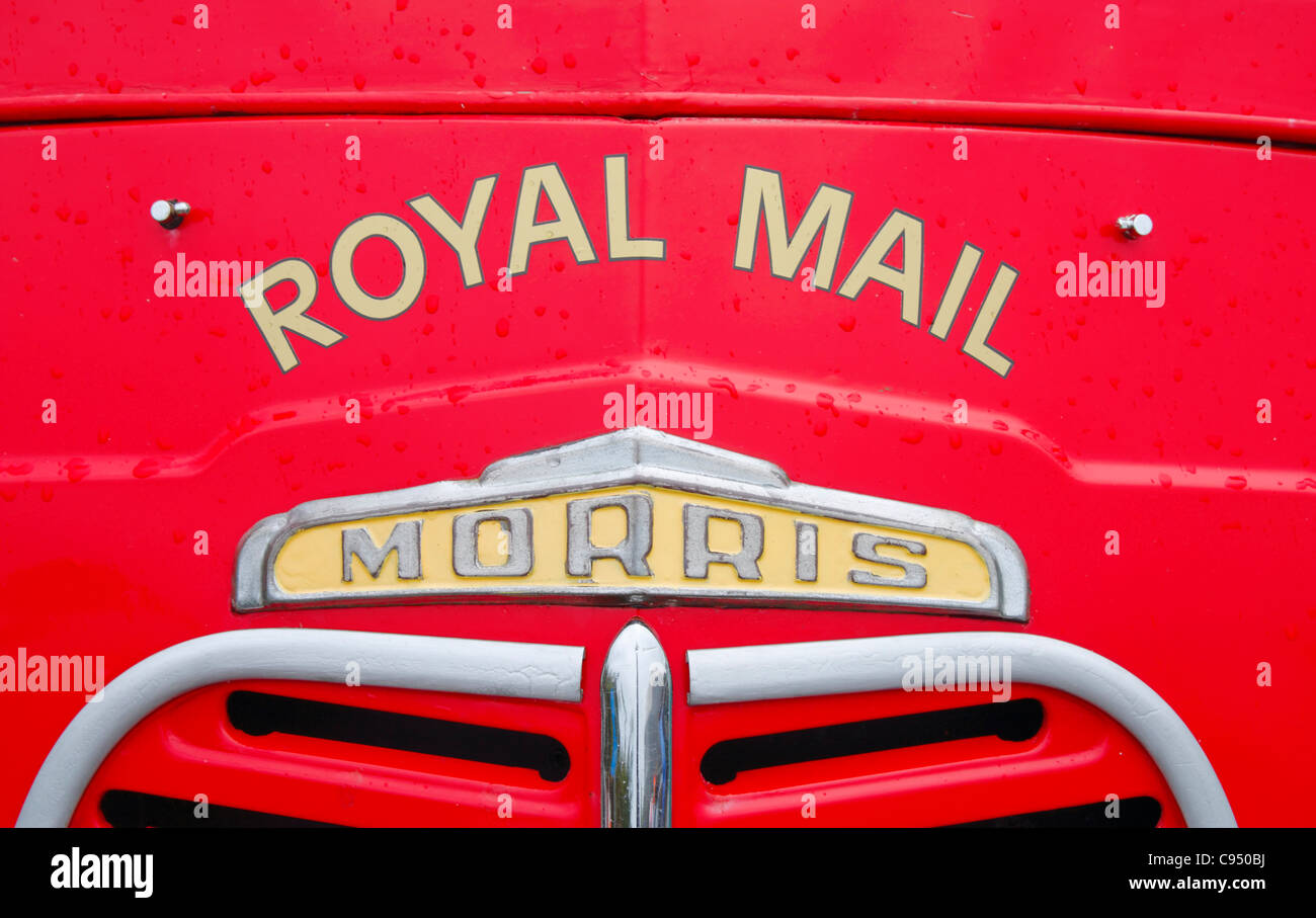 Am alten Royal Mail van bei Oldtimer-Rallye. England, UK Stockfoto