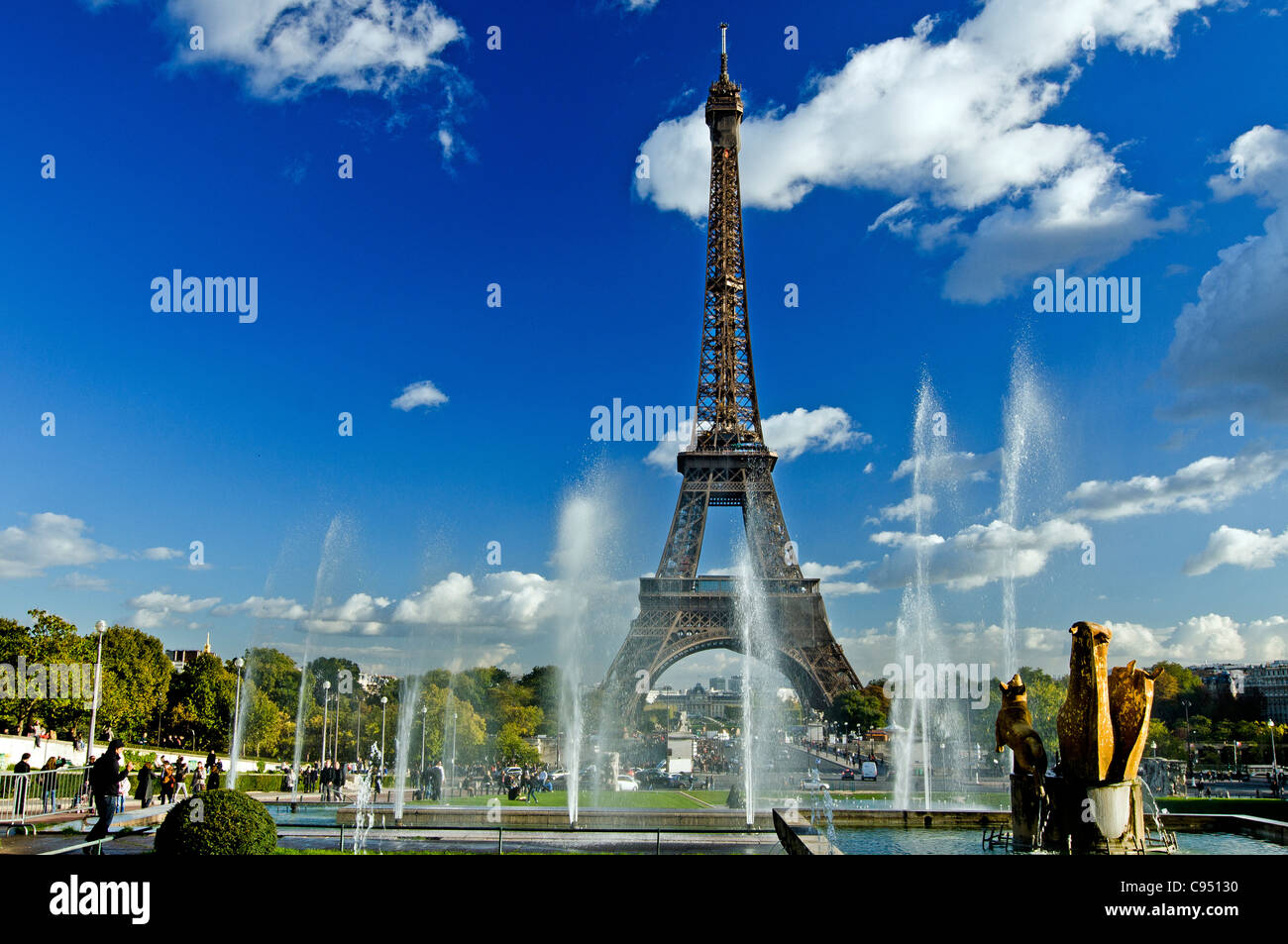 Eiffelturm, Wahrzeichen von Paris Stockfoto