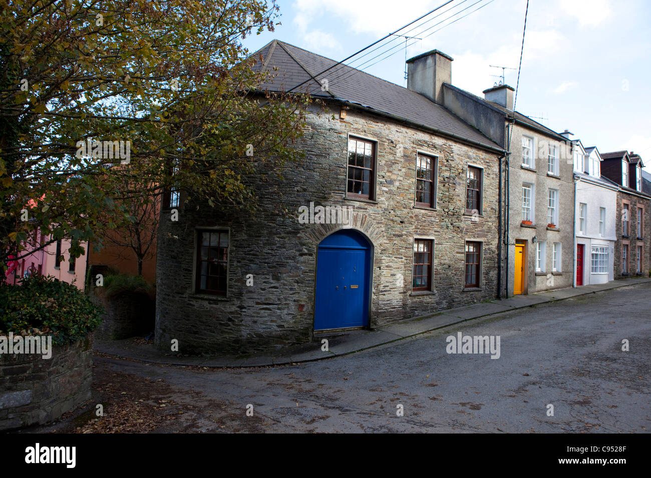 Häuser in Castletownshend, Co. Cork, Irland Stockfoto