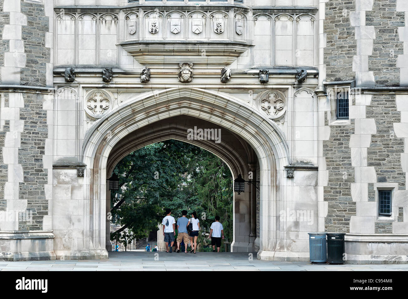 Studenten auf dem Campus der Princeton University, New Jersey, USA Stockfoto