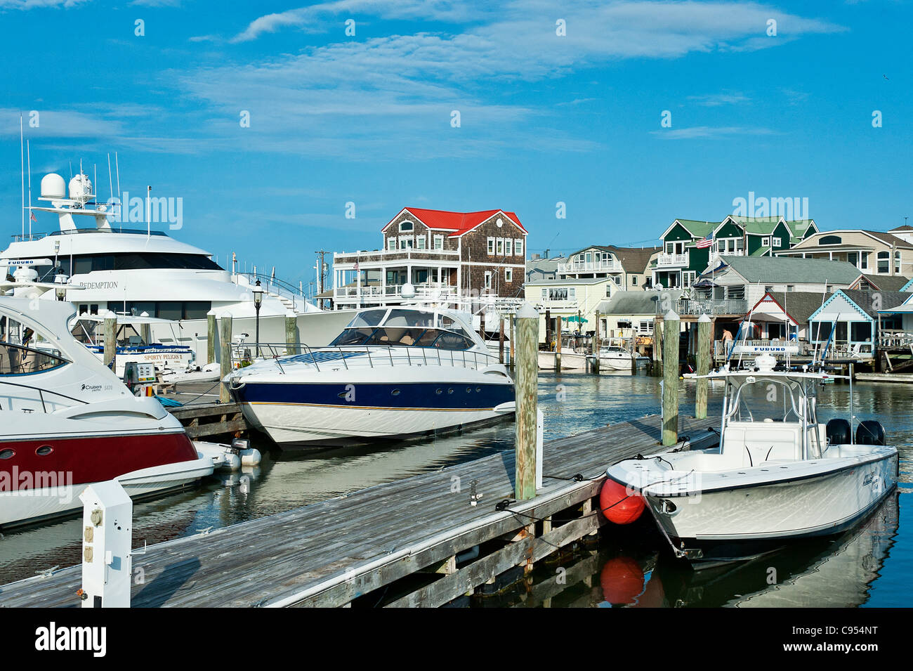Hafen Marina Cape May, NJ, New Jersey, USA Stockfoto