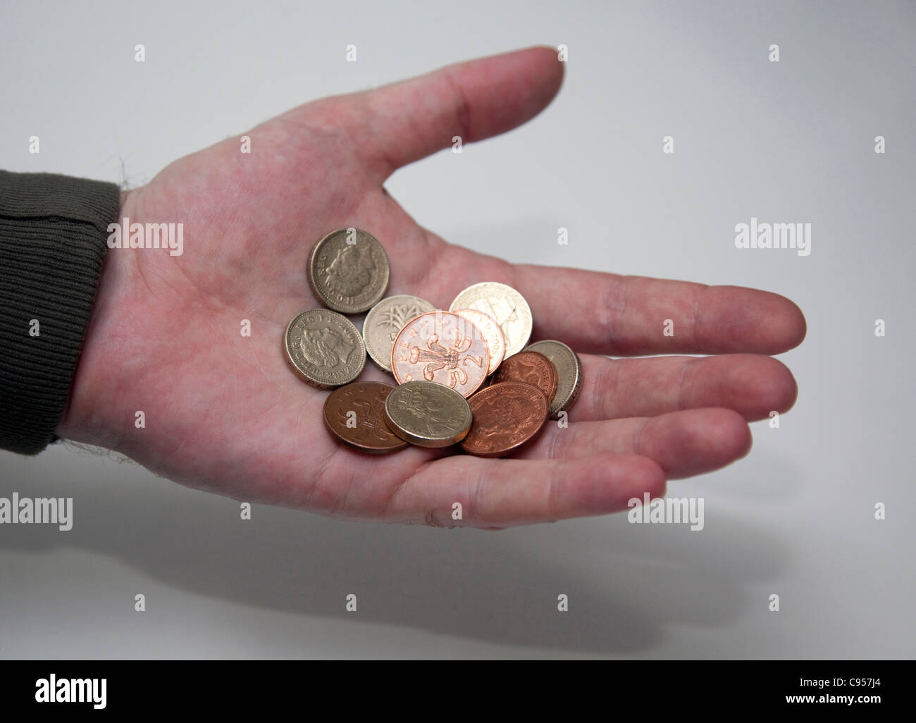 Neue UK nationalen Mindestlohn beträgt £6 / 08 pro Stunde (Oktober 2011) Stockfoto