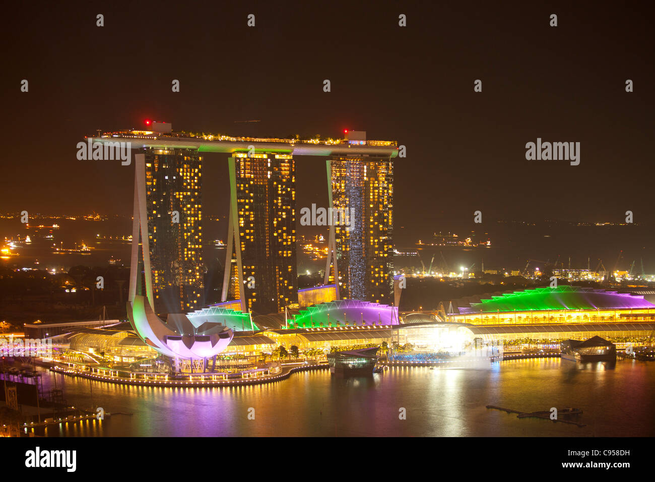 SSands Hotel Marina Bay, Singapur Stockfoto