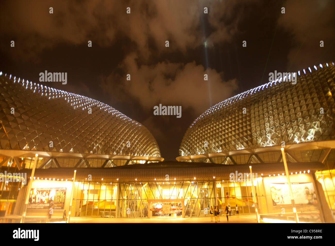 Esplanade Theater an der Bucht, Singapur Stockfoto