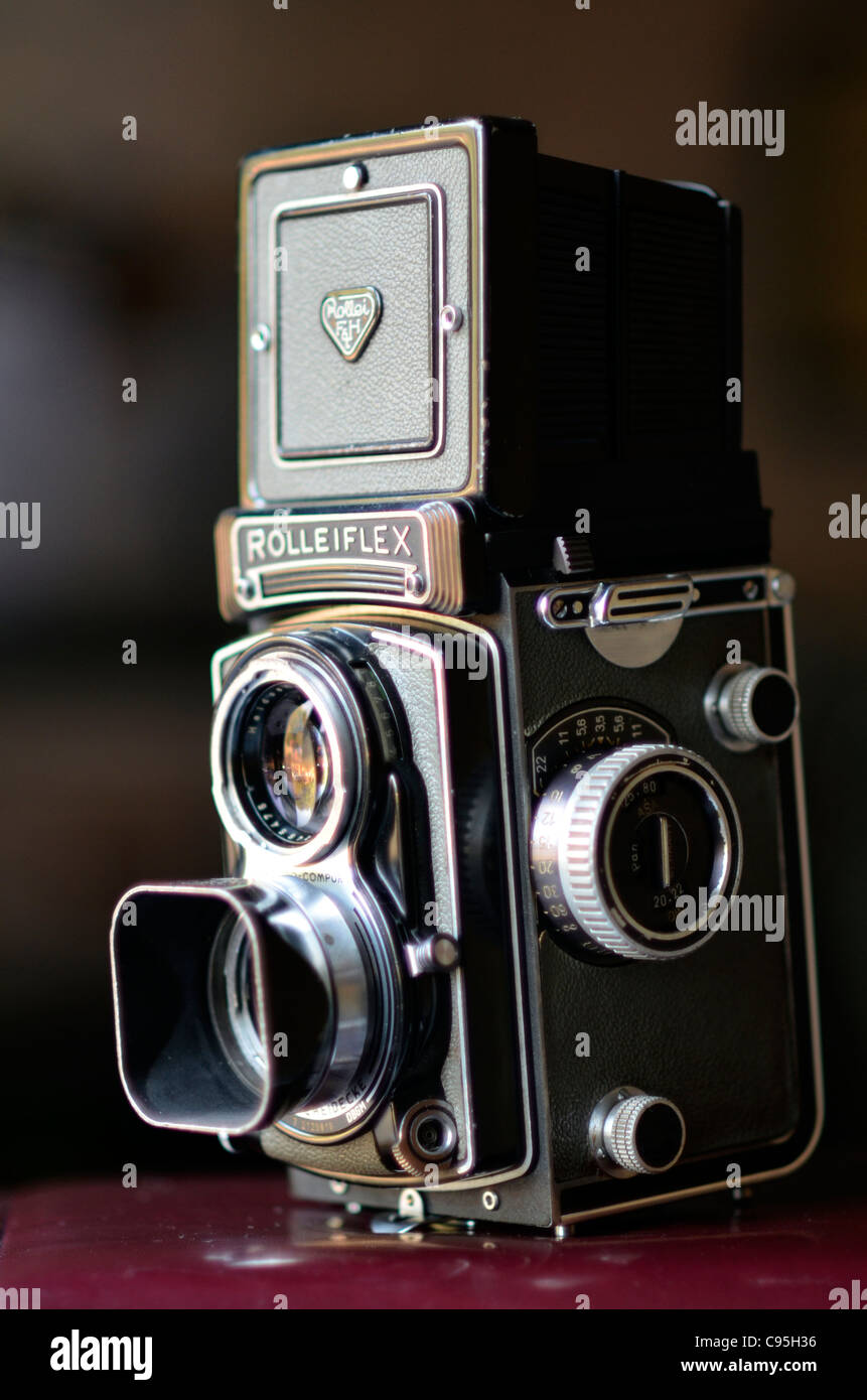 Rolleiflex t Twin Lens Reflexkamera Stockfoto