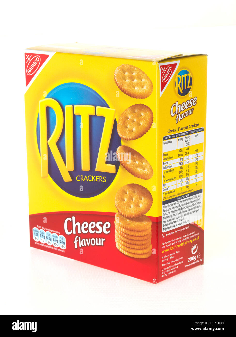 Ritz Käse aromatisiert Kekse Stockfoto