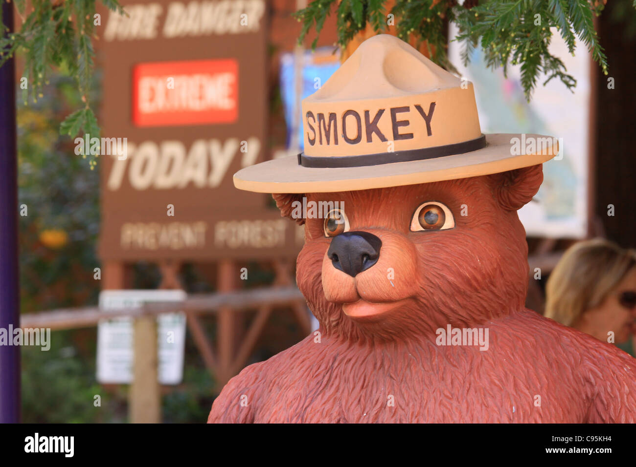 Smokey Bär an der California State fair Gelände in cal Expo in sacramento Stockfoto